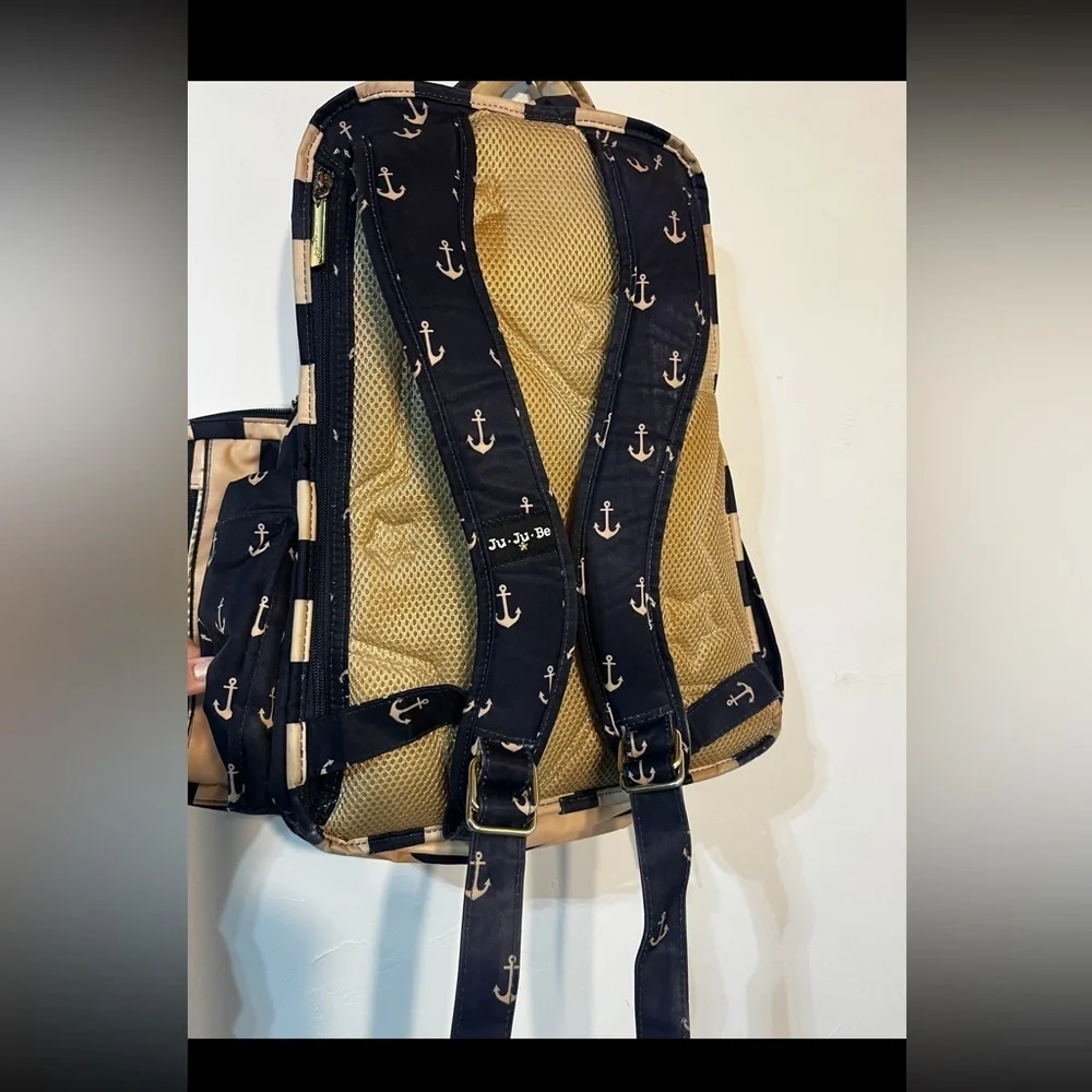 Ju-Ju-Be Legacy Be Right Back Stripe Nautical Diaper Bag Backpack